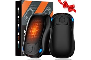 Hand Warmers Rechargeable 2 Pack, MKG Electric Hand Warmer, 24Hrs Long Lasting Reusable HandWarmers with 3 Levels Quick Heat, Portable Pocket Heater for Camping, Hunting, Golf, Women Wen Winter Gift