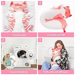 Long Cat Plush Body Pillow – Cute Pink Cat