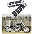 DREAMIZER 25.4MM Motorcycle Handlebar Grips 1 inch Compatible with Honda Shadow Spirit 750 Valkyrie Fury VTX1300 VTX1800 VT400 VT750 VT1100 - Smooth
