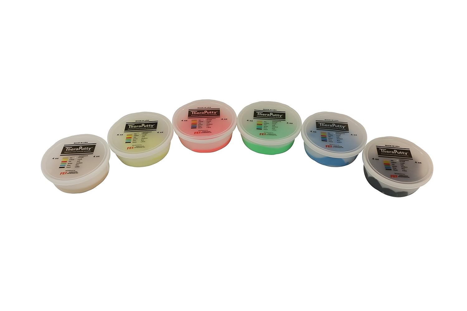 Cando - 265441 - 265441 CanDo TheraPutty Plus Antimicrobial, 6 Piece Set, 4 oz: Industrial & Scientific