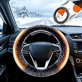 Heated Steering Wheel Cover Wireless, Heated Steering Wheel Cover,Universal Fit, Fast Heating for Car Truck SUV Winter Drivin
