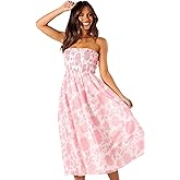 Petal & Pup Womens Carter Strapless Midi Dress