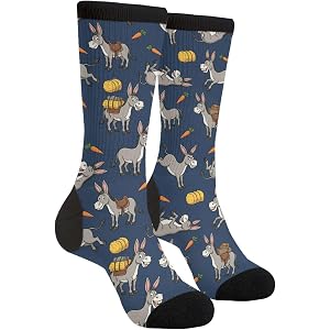 Yrassio Novelty Crew Socks for Women Men | Fun Dress Sock, Casual, formal, Party, Costume, Gifts