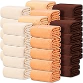 Kinlop Fleece Blanket Bulk 60 x 50 Inch Soft Lightweight Fleece Cozy Blanket Warm Throw Plush Pet Throw for Bed Couch Sofa Home Office Wedding Gifts Travel Camping(Earth Color,40 Packs)