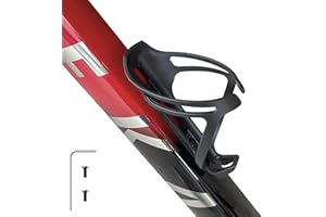 Mixed Nylon Carbon Bike Water Bottle Cage, Universal Lightweight Bicycle Holder Compatible for Road Bike, Mountain MTB, Grave