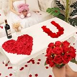OWLKELA 1200Pcs Rose Petals Red & Pink No-Taste Emulation Wedding Decor view 6