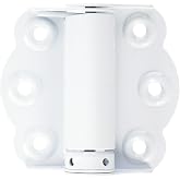 Wright Products V226WH Adjustable Self-Closing Door Hinges, White, 3-Pack | 3-pk: 2 self-closing + 1 adjustable hinge; for storm &amp; screen doors w/o closer; opens 180&deg;; All install hardware included