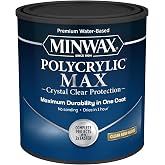 Minwax Polycrylic Max , Semi-Gloss, Clear, 1 Quart