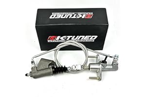VALEX RACING K Tuned Clutch Slave Cylinder with Exedy em2 Clutch Master Cylinder CMC and Stainless Steel Clutch Line For 2012-2015 Honda Civic Si 9th Gen Coupe Sedan K24 2012 2013 2014 2015 (Silver)