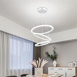 O'NEELDY Modern LED Chandeliers White Pendant Light