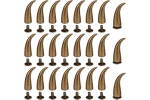 PH PandaHall 40 Sets Cat Claw Spikes and Studs, 20mm Vintage Cone Screw Rivets Punk Metal Rivets Screwback Spikes for Handbag