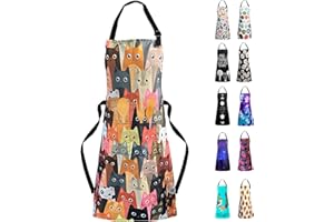 Adjustable Waterproof Apron,Sosolong Apron with 2 Pockets Cooking Kitchen Aprons for Women Men Chef, Adult Gifts