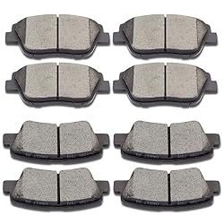 cciyu D1444 D1445 8pcs Front & Rear Ceramic Brake