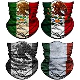 Lauzq 4Pack Neck Gaiter for Men Women Face Cover Mask Head Wrap Balaclava Headwear Bandana Headband Magic Scarf