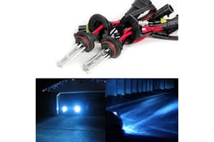Troniz HB4 9006 Xenon HID Bulbs AC 35W Super Bright Headlight Bulb Replacement Lamp, 10000K Deep Blue, Pack of 2
