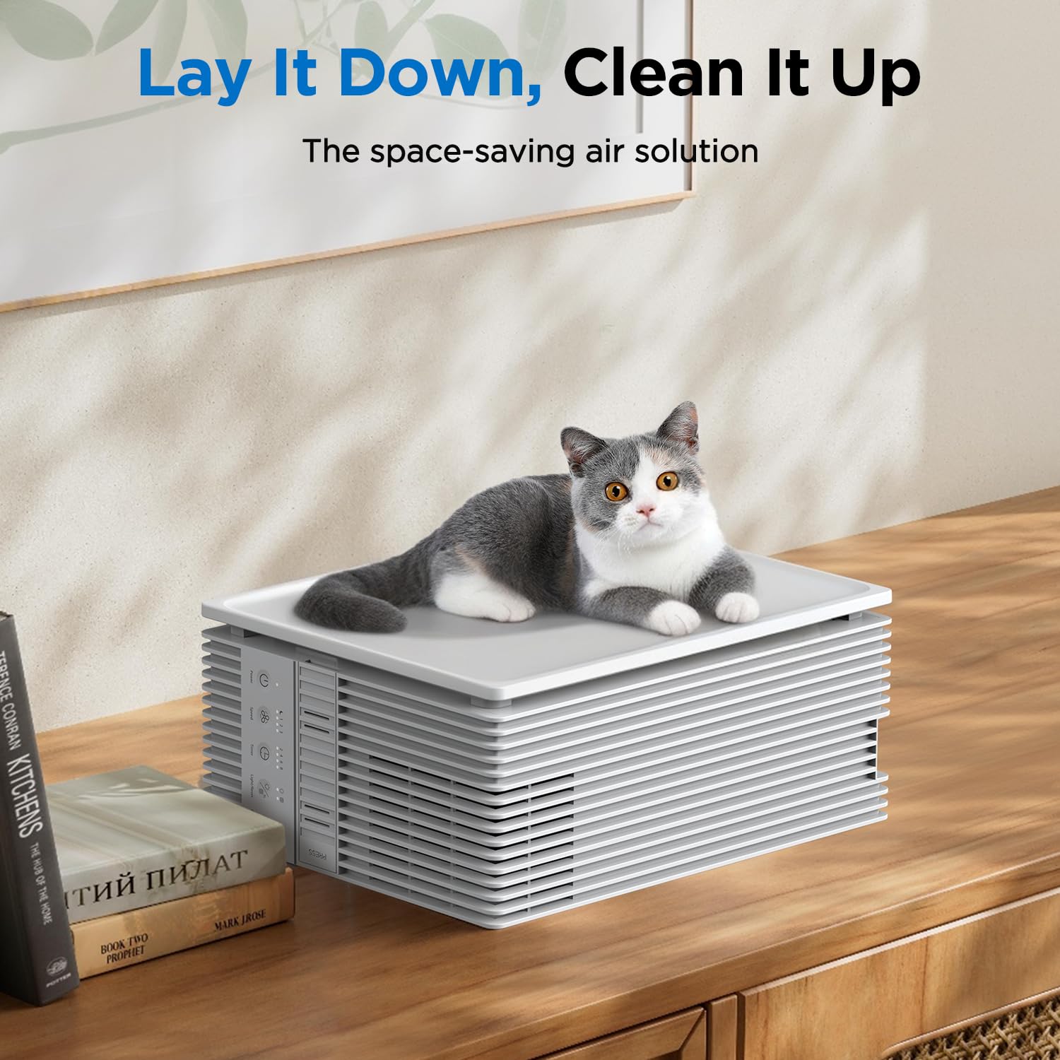 Air Purifiers for Home Large Room Up to 1300 Ft², MOOKA HEPA Air Purifier for Home Pets with Washable Pre-Filter, Fragrance, Air Cleaner for Pet Hair Odor in Bedroom, Dorm Room, Office, White