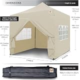 Gorilla Gazebo 3x3m Pop Up Heavy Duty Waterproof Market Stall Cream view 3