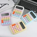 Bimormat Colorful 12 Digit Calculator Purple Candy Keyboard Style Large Display view 6