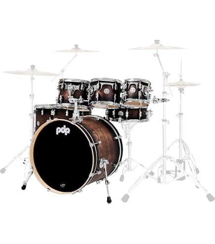 Pacific Drums Concept Series - Pied De Cymbale à Perche Lourd Chromé, Double Embase, Robuste Pour Batterie