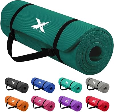 Xn8 Sports Yoga Mat 10mm 15mm NBR Exercise Mat with Carry Strap