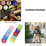 Hanyousheng 200 Pieces Multicolor Hair Ties 2mm 25mm No Crease Elastic Hair view 7