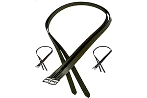 Majestic Ally Genuine Leather English Stirrup Leathers (Pack of 2)