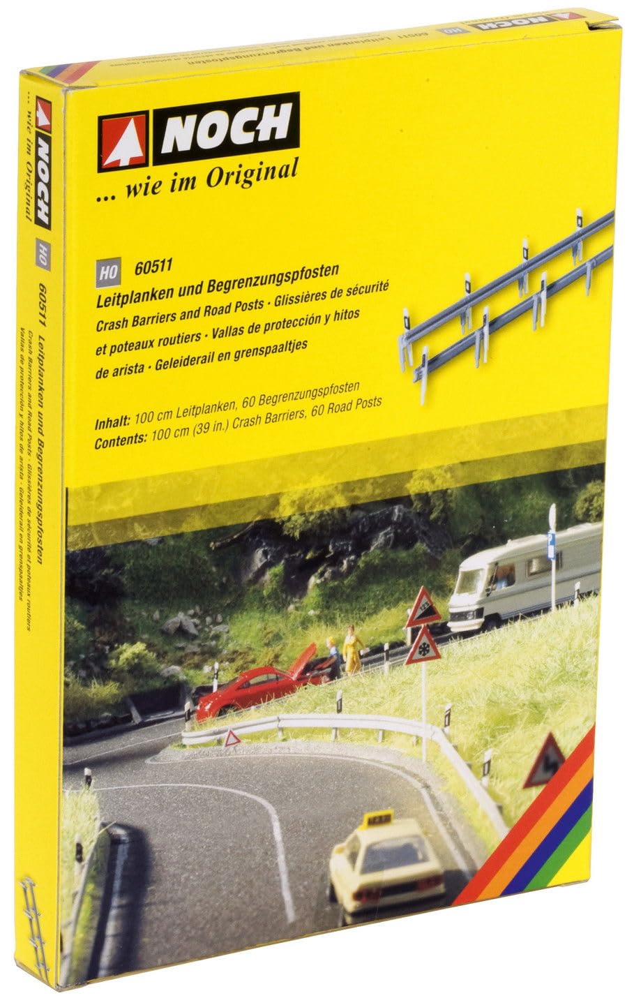 Noch 60511 Crash Barriers and Road Posts Landscape Modelling