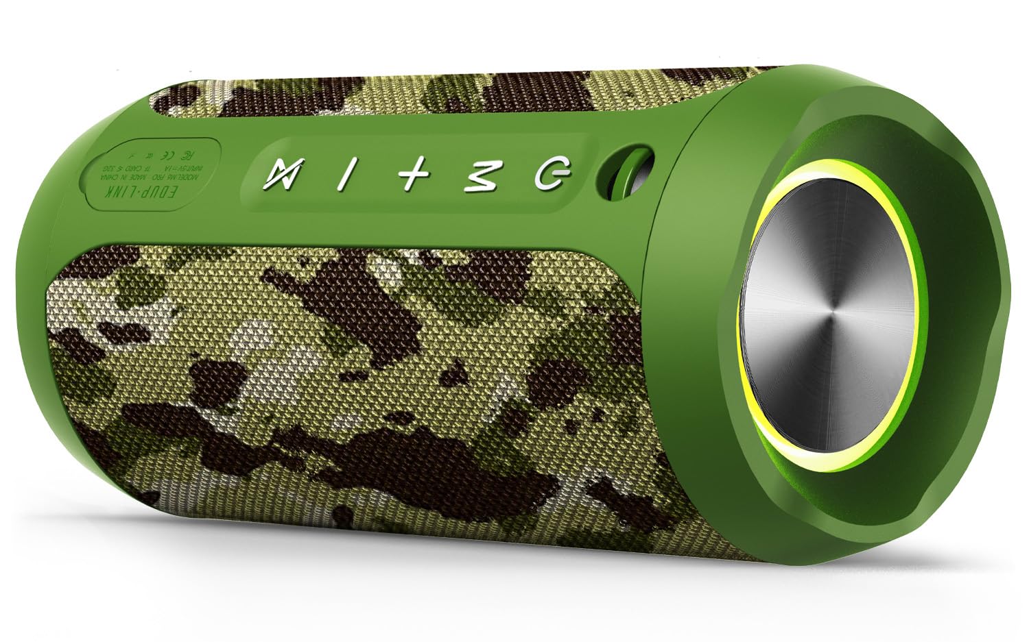 EDUPLINK Bluetooth Speaker, Portable Wireless Speakers, Waterproof IPX7 Speaker, TWS Pairing Stereo, Long Playtime for Home, Travel, Camo