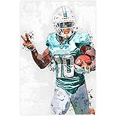 Tyreek Hill Poster Canvas Poster Wall Art Decor Print Picture Paintings for Living Room Bedroom Decoration Unframe: 12x18inch(30x45cm)