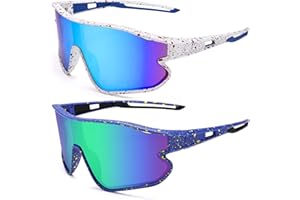 GLARDEFE Kids Baseball Sunglasses - Youth Baseball Sunglasses for Boys Girls - Sports Softball Shades Age 6-14