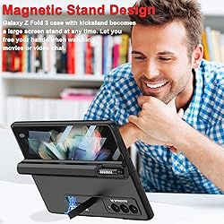 Miimall Compatible for Z Fold 3 Case with Pen