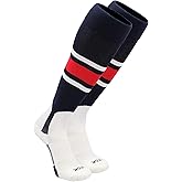TCK Baseball Stirrup Socks with Stripes – Pro Style Game Day Uniform Socks for Baseball & Softball