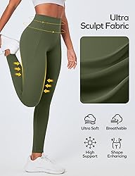 Ewedoos Compression Leggings with Pockets for Women