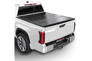 XTWEEX Hard Tri-fold Truck Bed Tonneau Cover Fits 2007-2026 Toyota Tundra 5.5FT Bed(Excludes Trail Special Edition Storage Boxes) Fiberglass Reinforced Polymer