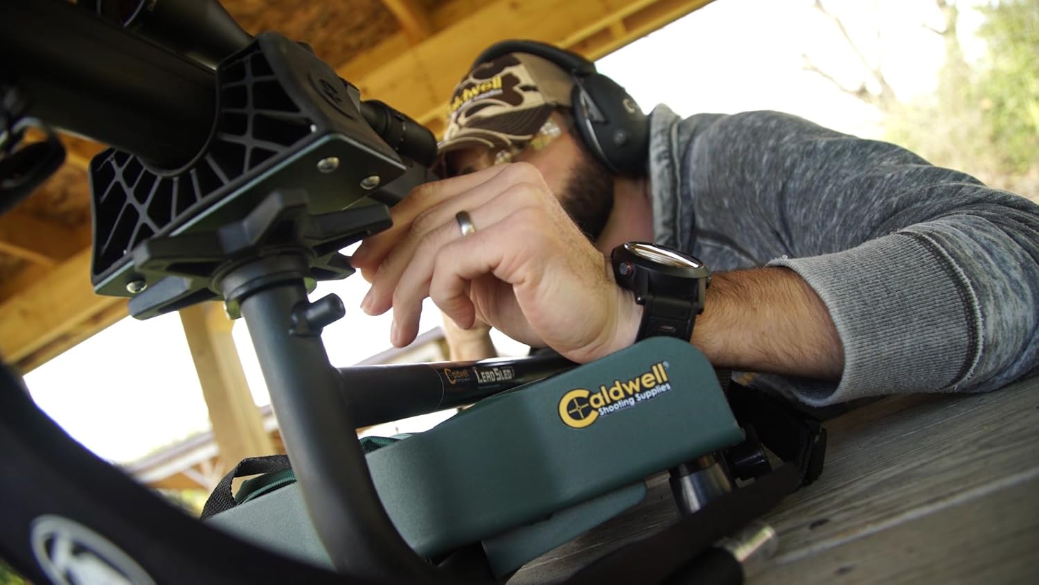 Caldwell Lead Sled 3 Adjustable Ambidextrous Recoil Reducing Rifle Shooting Rest for Outdoor Range : Sports & Outdoors