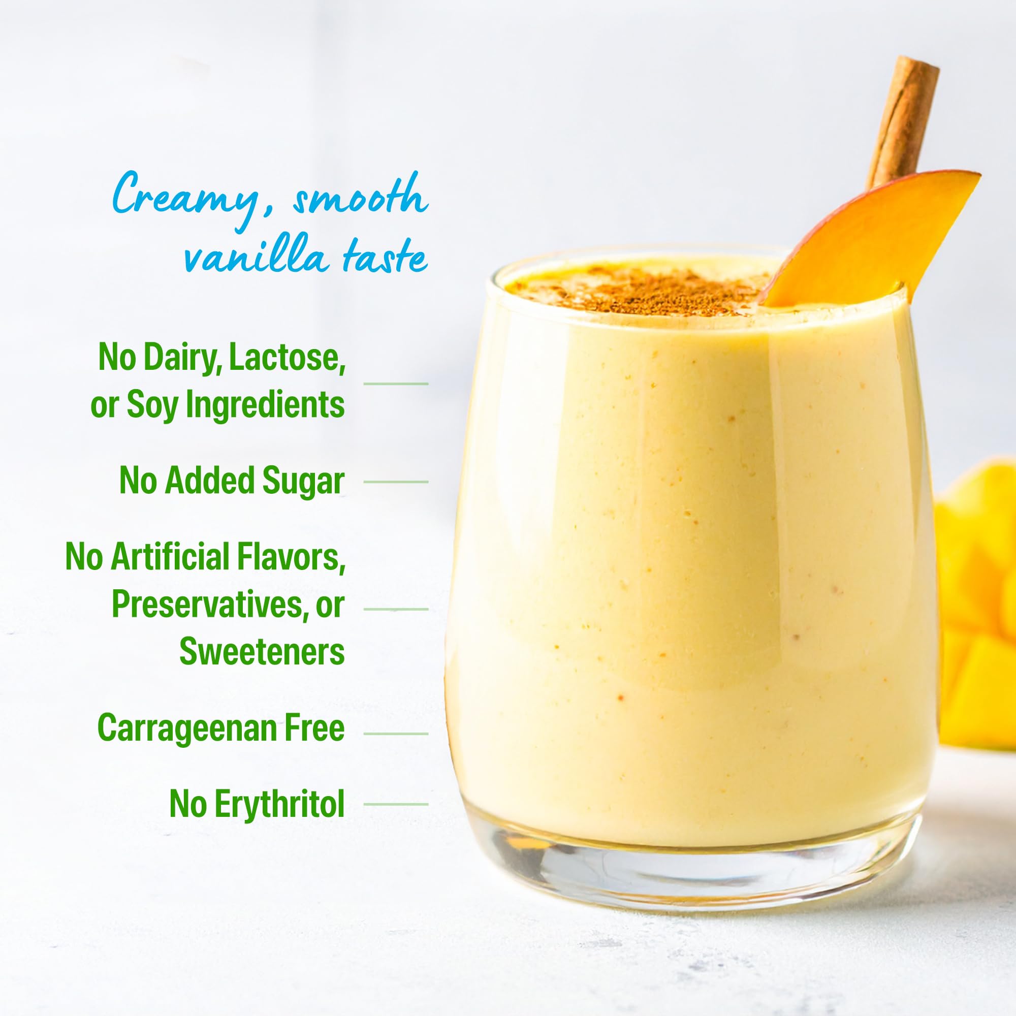 Orgain Organic Vegan Protein Powder, Vanilla Bean - 21g Plant Protein, 6g Prebiotic Fiber, No Lactose Ingredients, No Added Sugar, Non-GMO, For Shakes & Smoothies, 2.03 lb (Packaging May Vary)