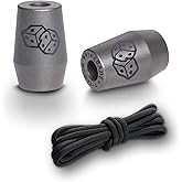 VIPERADE VAB8 Titanium Paracord Beads, 2-Pack EDC Knife Lanyard Beads for DIY, Begleri Fidget Bead for Men Women, Lanyard Bead for Knife EDC Tools Keychains Bracelet Necklace