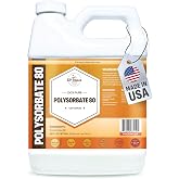Polysorbate 80 (16oz) | USP Grade - Tween 80 Natural Emulsifier &amp; Solubilizer for Essential Oils, Fragrances, Lotions, Shampoos &amp; Bath Product | Improves Clarity &amp; Stability | 16 OUNCES