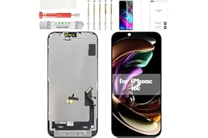TFT for iPhone 16e LCD Screen for iPhone 16e Display Touch Assembly for iPhone 16e Digitizer Screen Replacement A3212 A3409 A