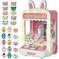 TOYMNI Mini Claw Machine, Claw Machine for Kids with Lights, Mini Vending Machine with Little Toys, Arcade Games Machines, Kids Claw Machine, Adjustable Sound and Music, Toys for Ages 8-13