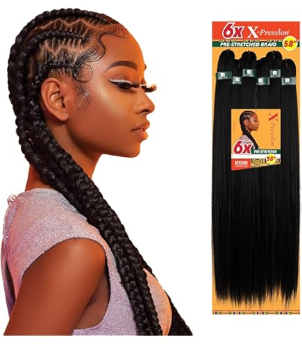 Amazon.com : Sensationnel X-pression prestretched braiding hair