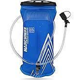 MARCHWAY Lightweight TPU Hydration Bladder 2L/3L for Hydration Packs, Slide-Seal Wide Mouth Water Reservoir Bag with Carry Handle for Hiking, Cycling, Running, Camping, Travel