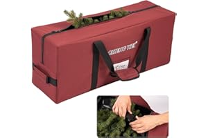 CHENGWEI Christmas Tree Storage Bag Fits 7.5 Ft Artificial Tree,600D Christmas Tree Bag With Internal Buckles,Extra Large Xmas Tree Storage Box Tree Container,Durable Handles and Labeling Card Slot