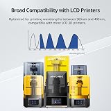 ANYCUBIC Bio Resin 1000g Grey Less Irritating Minimal Odor Tough Compatible LCD view 8