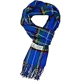 Glory Max Scottish Stewart Tartan Plaid Luxurious Winter Scarf Soft Cashmere Feel 72"x12"
