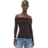 Susana Monaco Women's Off Shoulder Gathered Top