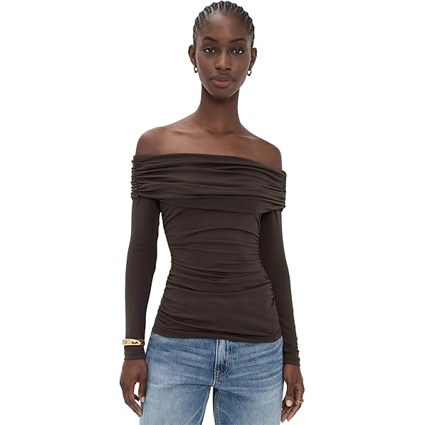 Bec + Bridge Women's Camille Off-Shoulder Top, Black, 6 at Amazon