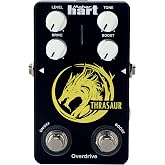 Maker hart THRASAUR/OVERDRIVE Pedal with Independent Boost Function &ndash; Versatile Dual-Mode Distortion, High-Performance DSP, 4 Control Knobs for Customizable Tone