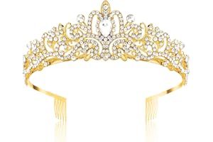 Valentines Day Gift Silver Crown for Women Tiaras for Women, Princess Crown Birthday Crown Crystal Tiaras for Girls Rhineston