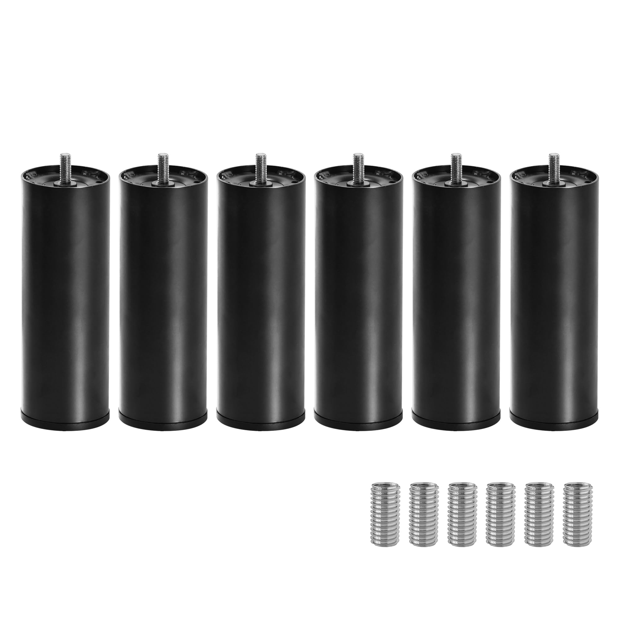 7 Inch Screw in Thick Metal Bed Legs Replacement, Heavy Duty Bed Frame Support Legs for